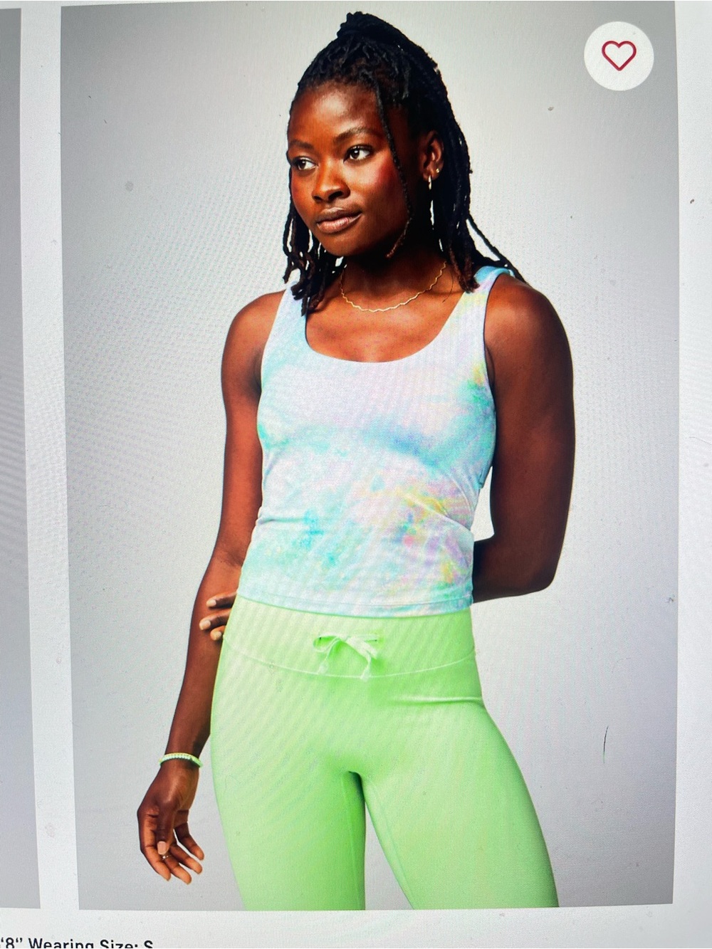 Fabletics Oasis Twist Built-in Bra Tank Like New